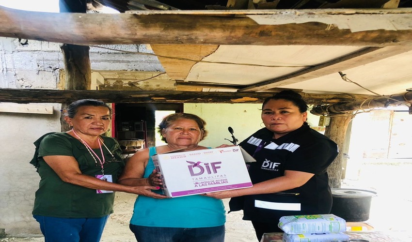 Entrega de Despensas en Aldama