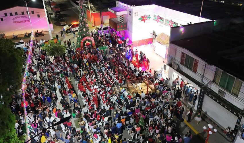 Encendido del pino navideño