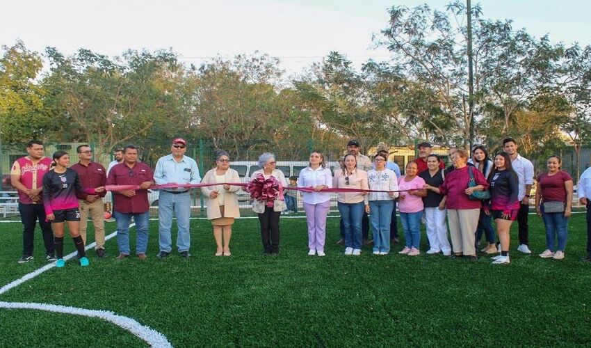 REABRE GOBIERNO MUNICIPAL DE ALDAMA EL CAMPO DE FÚTBOL 5 “NAIN DE LEIJA GONZÁLEZ”